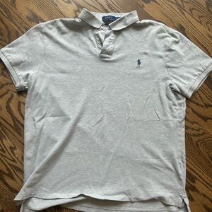 Ralph Lauren Light Gray Polo Shirt for Men